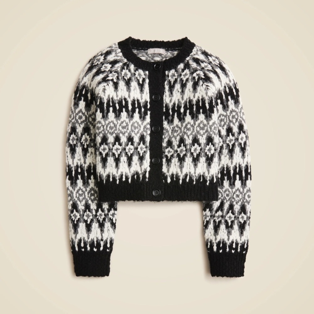 Jcrew FW2024/2025 Fair Isle cardigan never worn,